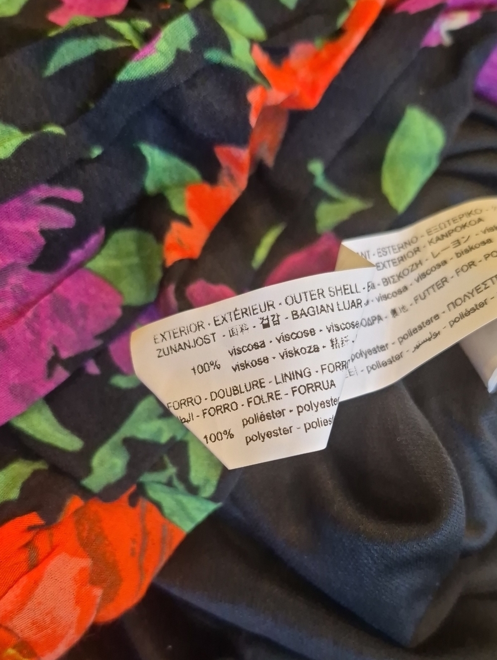 Zara Floral Off-the-Shoulder Short Puff Sleeve Fully Lined Mini Dress, XS - Picture 11 of 14